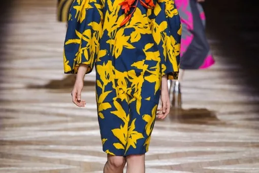 Показ Dries Van Noten осень-зима 2014/15
