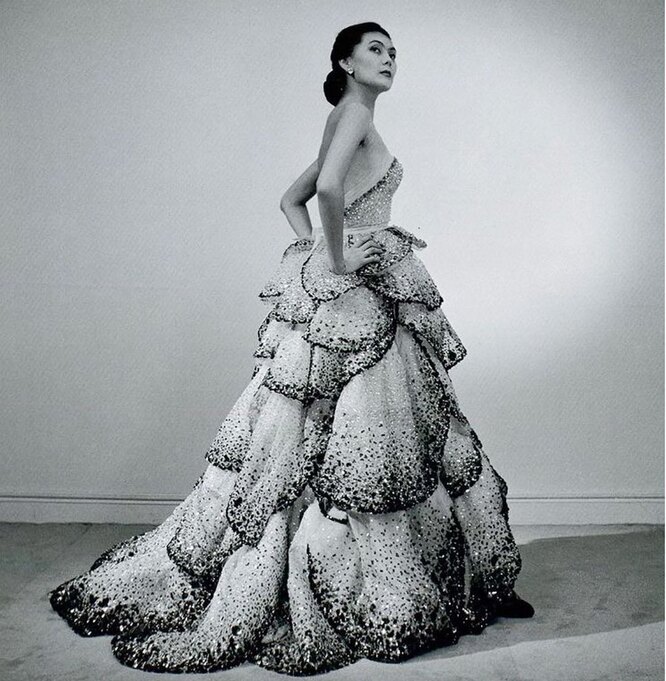 Алла Ильчун в платье Junon от Christian Dior, 1956