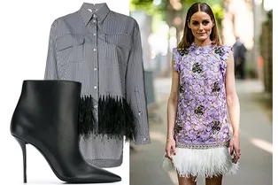 Как сочетать вещи с перьями и стразами с повседневным гардеробом