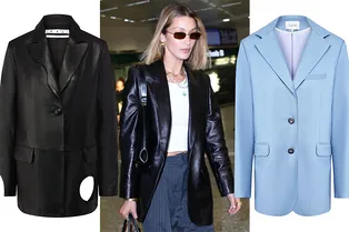 Вместо косух и джинсовых курток этой осенью носим кожаные жакеты