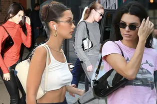 17 лучших образов с самыми модными сумками сезона от Кендалл Дженнер и сестер Хадид