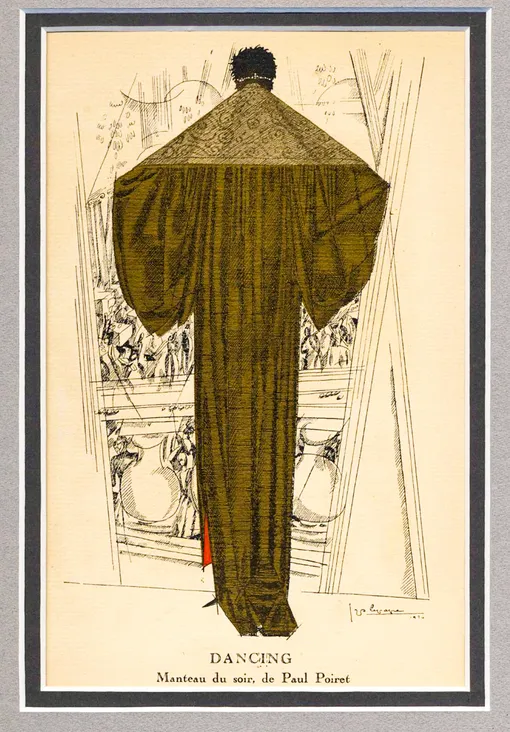 Пальто Poiret на иллюстрации Жоржа Лепапа, 1920