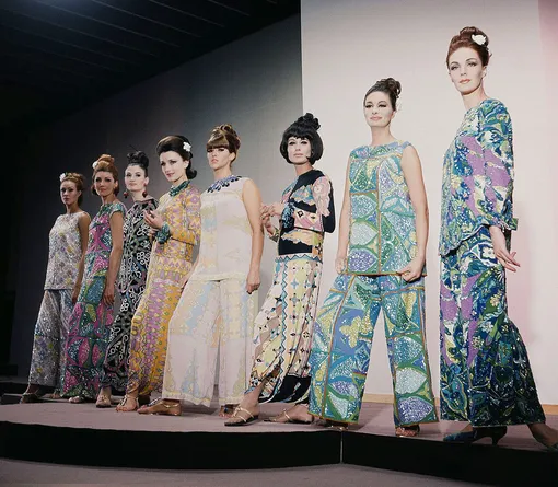 Пляжная коллекция Emilio Pucci, 1963 год Пляжная коллекция Emilio Pucci, 1963 год