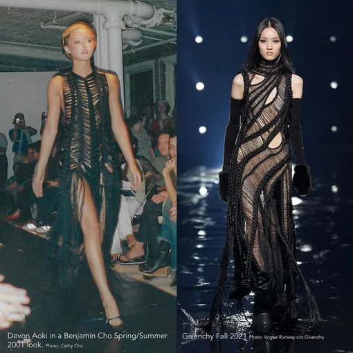 Платья из коллекций Benjamin Cho и Givenchy