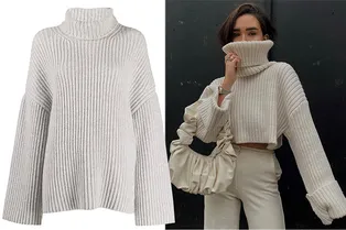 8 свитеров с длинными расклешенными рукавами — самая желанная покупка января