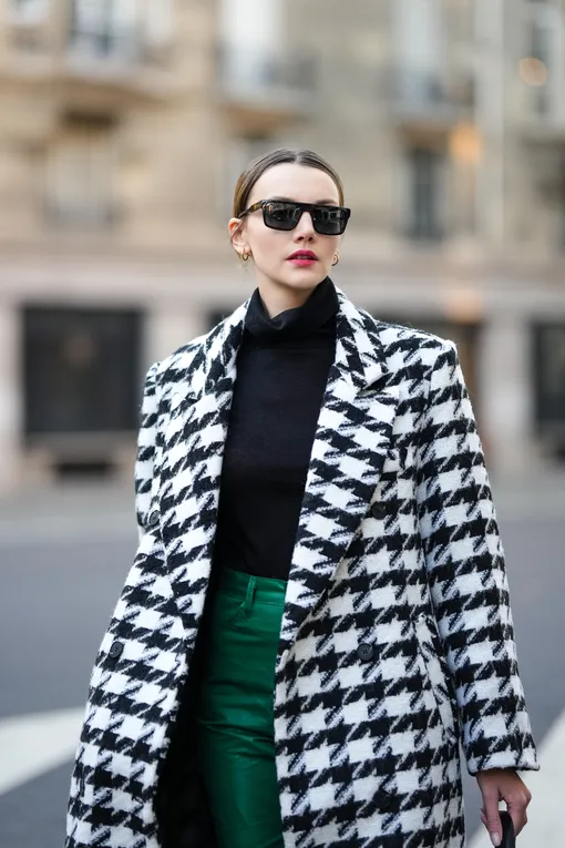 Пальто в «гусиную лапку»