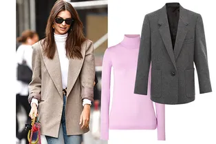 Водолазка + блейзер: любимое осеннее комбо