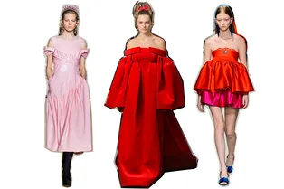 Конфетно-букетный период: кукольные платья захватили лондонские подиумы