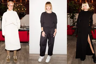 Вика Газинская и Ксения Чилингарова на презентации благотворительного сет-меню в ресторане Choice. Healthy Social Club