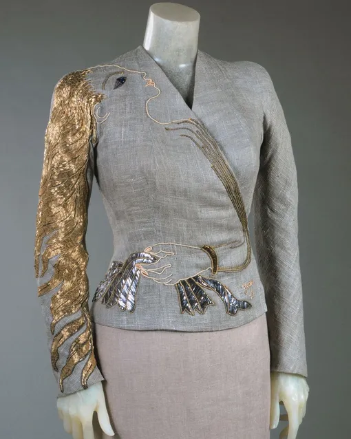 Жакет Schiaparelli с вышивкой по эскизу Жана Кокто, 1937