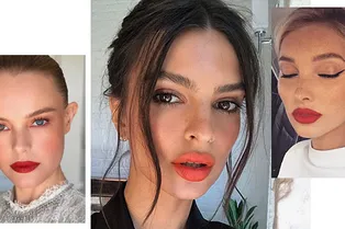 9 примеров макияжа с красными губами