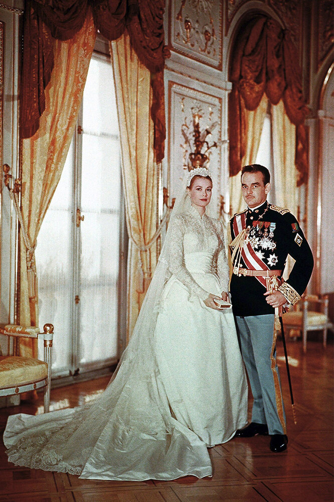 Грейс Келли и князь Ренье, 19 апреля 1956 года