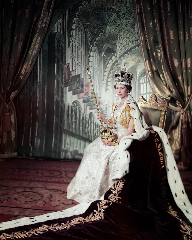 Елизавета II в день коронации