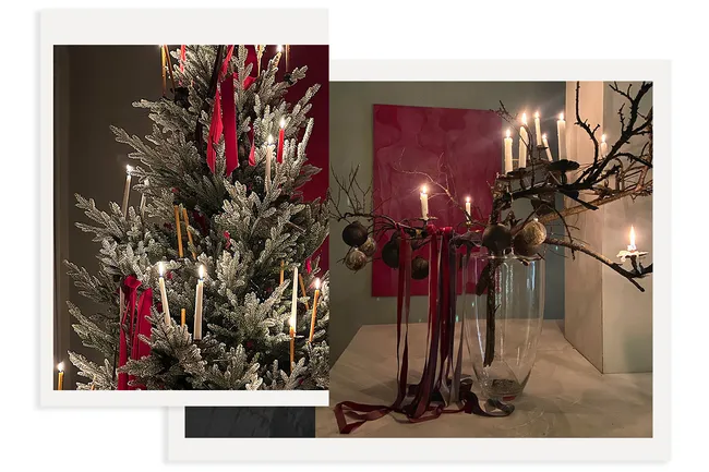 Свечи на ветках и банты из лент: как отметить Новый год в стиле тихой роскоши