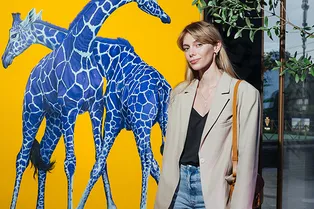 Ольга Панченко и Ясмина Муратович на открытии выставки Хельмута Коллера