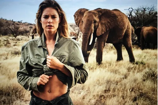 Топ-модели объединились ради спасения слонов Топ-модели объединились ради спасения слонов