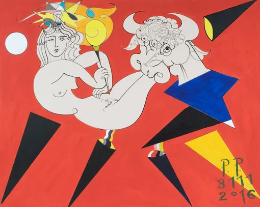 Павел Пепперштейн, «Рождение Европы» из серии «Воскрешение Пабло Пикассо в 3111 году», 2016 Павел Пепперштейн, «Рождение Европы» из серии «Воскрешение Пабло Пикассо в 3111 году», 2016