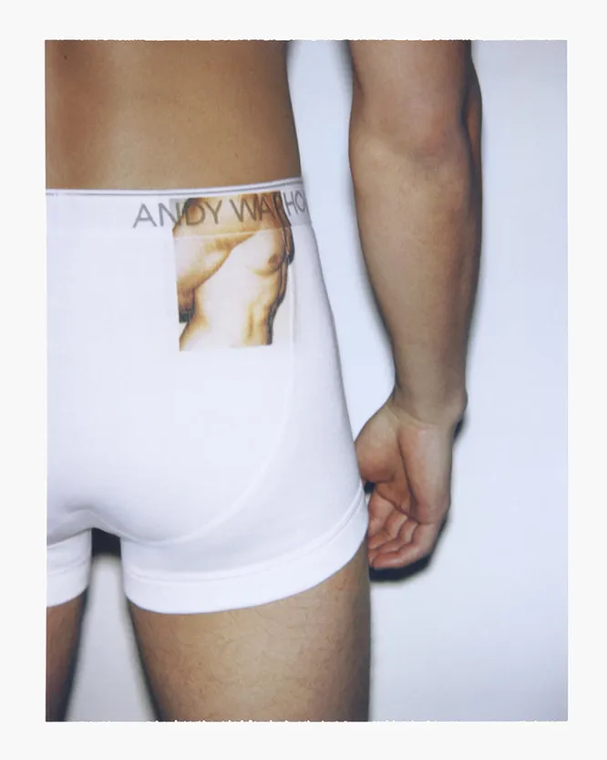 CALVIN KLEIN UNDERWEAR Trunk, Printed Artwork: Andy Warhol, Torso, 1977 ©/®/TM The Andy Warhol Foundation for the Visual Arts, Inc.