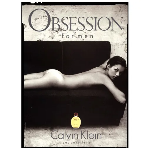 Кейт Мосс в рекламной кампании Calvin Klein Obsession, 1993 год