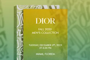 Прямая трансляция показа Dior Men Pre-Fall — 2020 из Майами