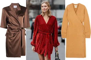 Платье с запахом — фасон, который стройнит всех