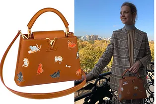 Наталья Водянова уже носит сумку из коллаборации Louis Vuitton x Grace Coddington — и делает это красиво