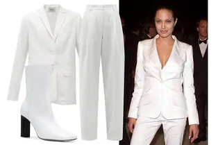 Одеться в белоснежный тотал-лук, как Анджелина Джоли в 2001 году