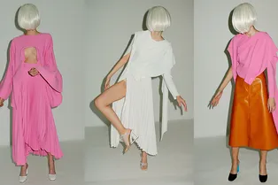 Кожаные юбки, платья с открытыми плечами и футляры в коллекции A.W.A.K.E.