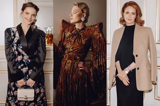 Рената Литвинова, Виктория Исакова и Елизавета Боярская на дегустации в отеле Four Seasons