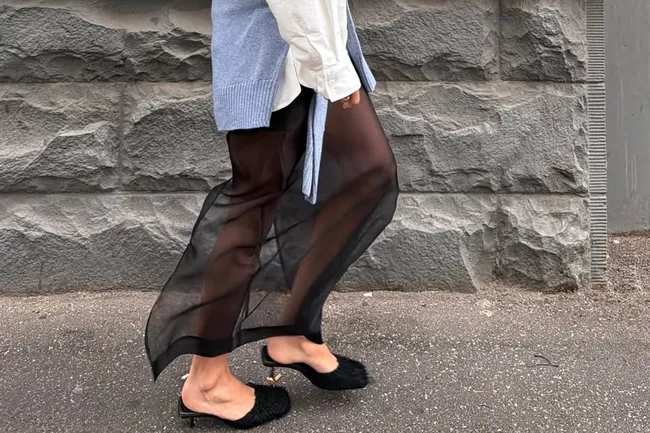 Как носить прозрачную юбку и ни о чем не переживать