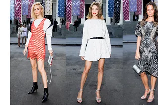 Алисия Викандер, Наталья Водянова и Рената Литвинова на открытии выставки «Коллекция Fondation Louis Vuitton. Избранное»