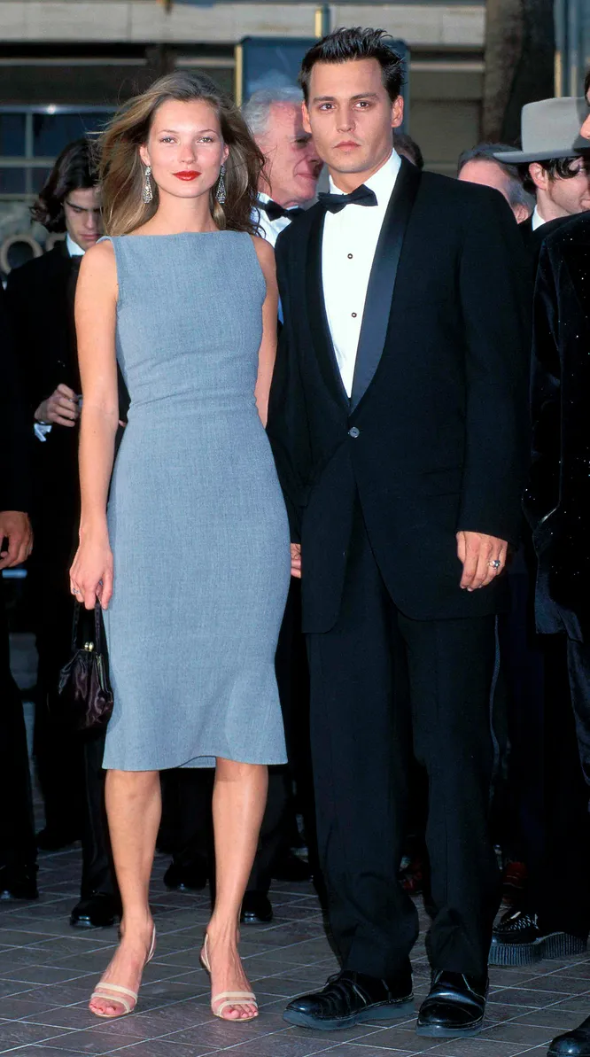 С Джонни Деппом на Каннском кинофестивале, 1997 год
