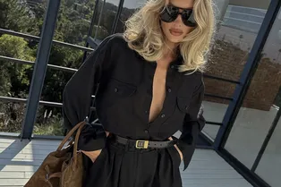 Для любителей total black: как составить образы в стиле Эльзы Хоск