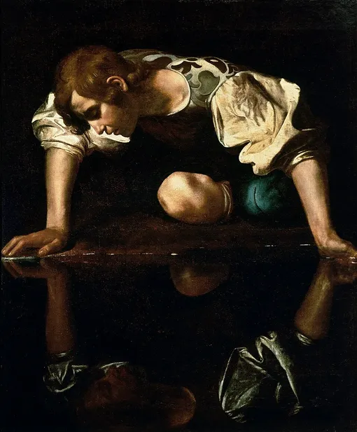Caravaggio, «Narcissus» (1597 – 1599)