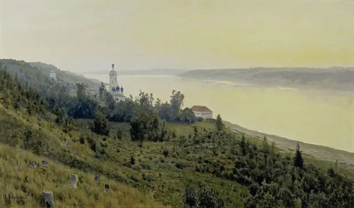 Левитан Исаак. «Вечер. Золотой Плес», 1889 год Левитан Исаак. «Вечер. Золотой Плес», 1889 год