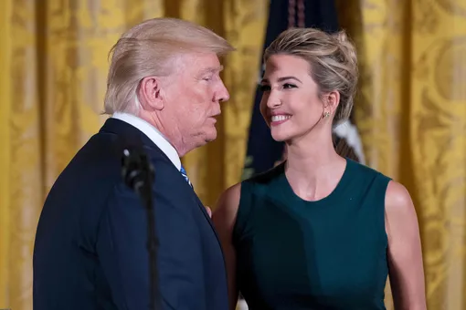 Дональд и Иванка Трамп