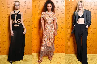 Тина Кунаки, Айрис Лоу и Даша Веледеева на вечеринке Bvlgari