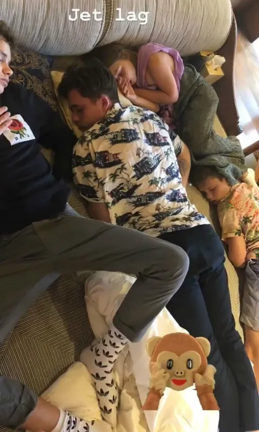 Семья Бекхэм на Бали