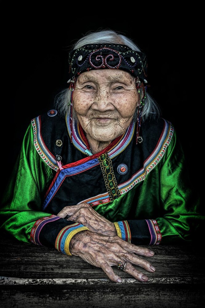 Удэгейская бабушка, Красный Яр, Сибирь. Александр Химушин