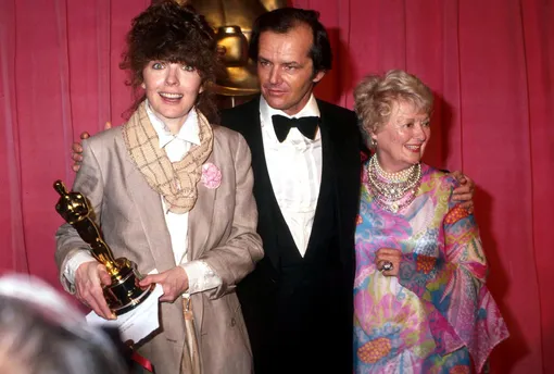 Дайан Китон, Джек Николсон и Дженет Гейнор на церемонии «Оскар», 1978