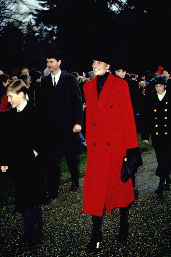 Королевская семья празднует Рождество в Сандрингемском дворце, 1993 год