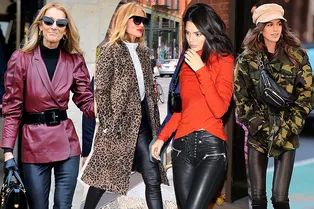 От Кайи Гербер до Амаль Клуни: 11 лучших звездных образов с кожаными скинни