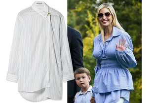 8 рубашек необычного кроя, как у Иванки Трамп