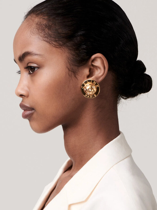 Винтажные серьги Celine Винтажные серьги Celine