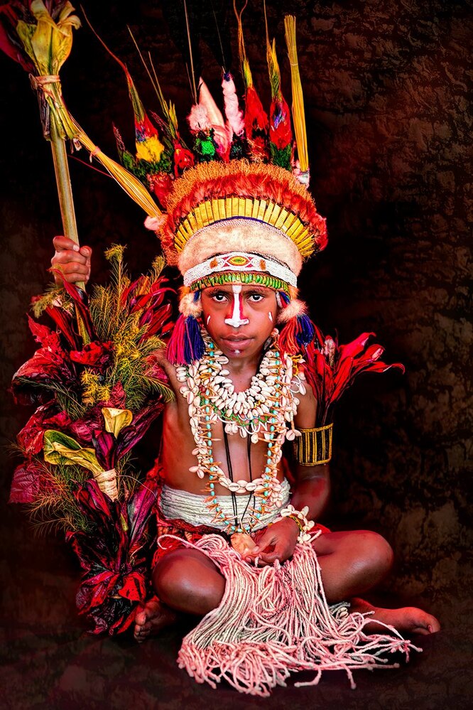 Девочка из деревни Мессия, Папуа-Новая Гвинея.