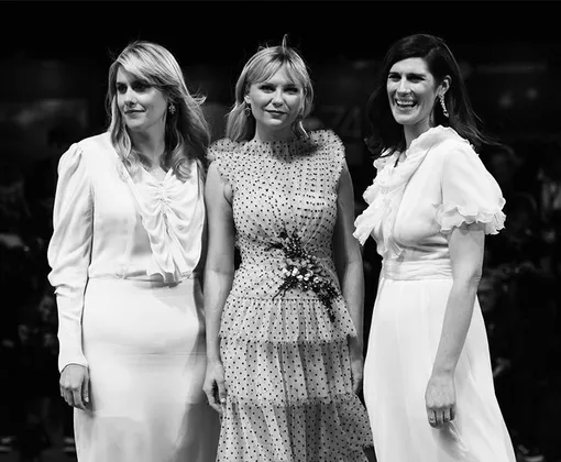С сестрами Малливи на 74-м Венецианском кинофестивале, сентябрь 2017