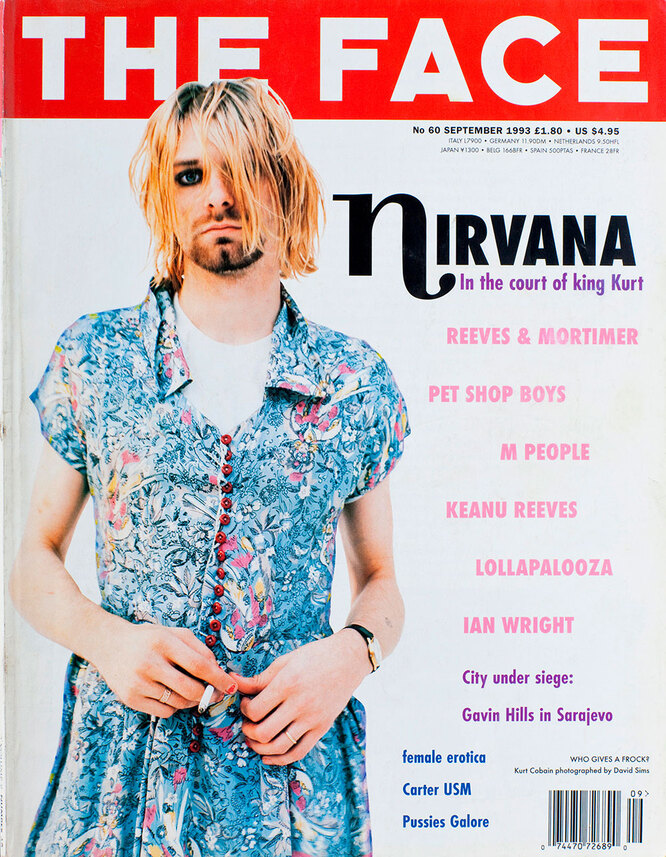 Курт Кобейн на обложке журнала The Face, 1993