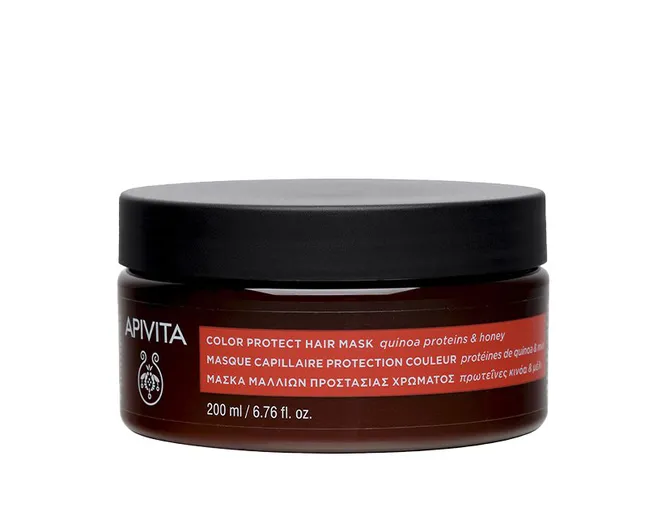 Маска для окрашенных волос с протеинами киноа и медом, APIVITA