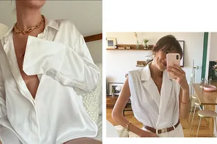 Cамые модные белые рубашки, которые носят инфлюэнсеры, делает одна марка