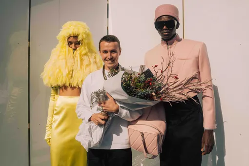 Игор Дьерик с моделями на Фестивале моды и фотографии в Йере